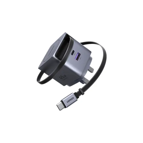 UGREEN 65823 45W GaN Fast Charger with Retractable Cable