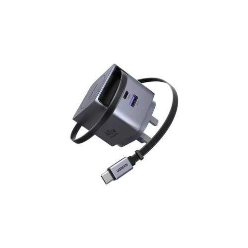 UGREEN 65823  45W Nexode Pro GaN Fast Charger with Retractable Cable X614