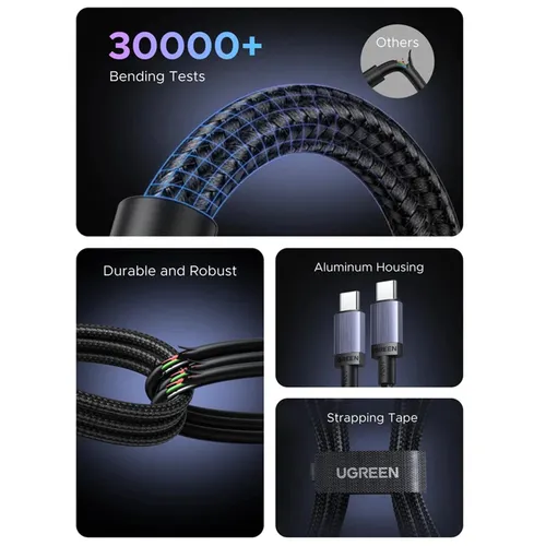 UGREEN 65831 100W Type-C to Type-C PD Fast 0.5M Charging Cable