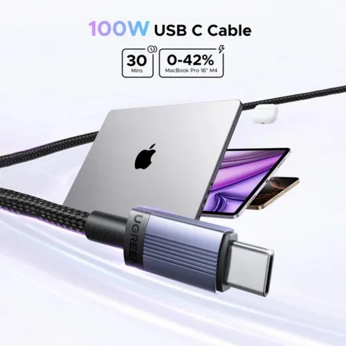 UGREEN 65834 100W PD USB-C to USB-C 3M Fast Charging Cable