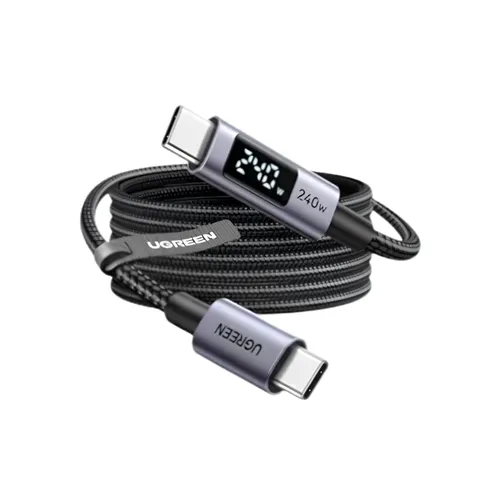 UGREEN 65867 USB-C to USB-C PD Fast Charging Cable 240W Max Smart Digital Display 2M L530