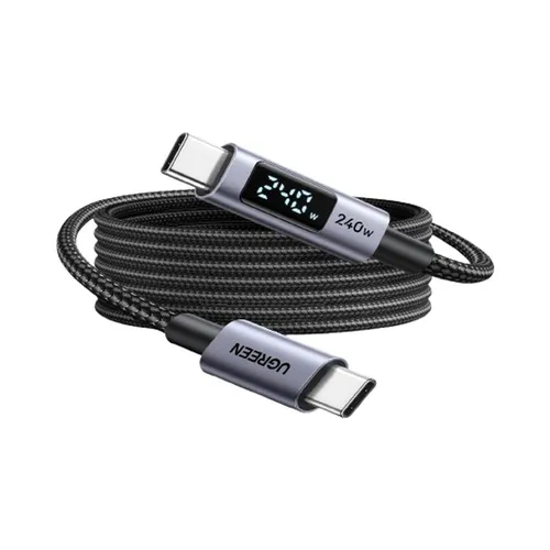 UGREEN 65868 240W Smart Digital Display Type-C to Type-C PD 3M Fast Charging Cable