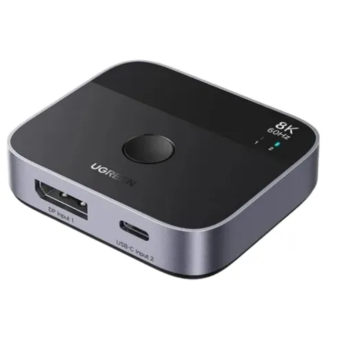 UGREEN 65878 DisplayPort + USB-C Switch 2-In 1-Out