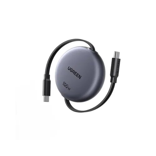 UGREEN 65905 100W USB-C to USB-C Fast Charging Retractable Cable – 1M
