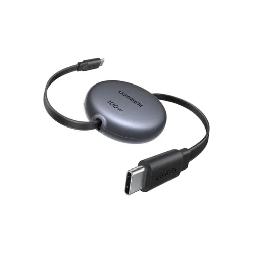 UGREEN 65905 100W USB-C to USB-C Fast Charging Retractable Cable – 1M