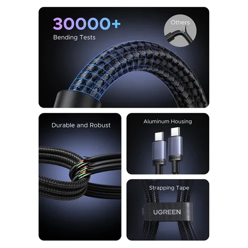 UGREEN 65909 240W PD USB-C to USB-C 3M Fast Charging Cable