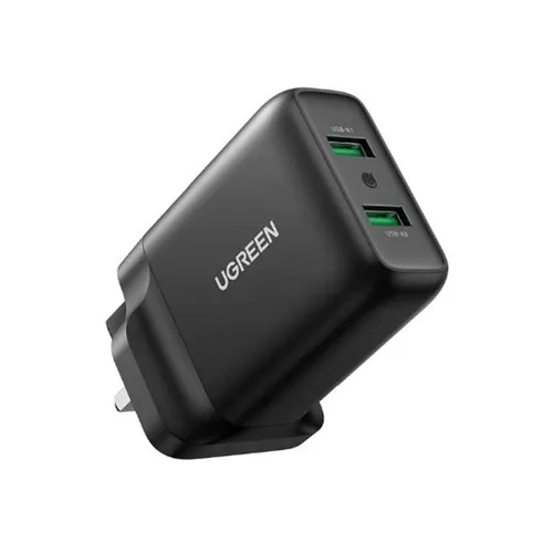UGREEN 70164 36W  USB Dual QC 3.0 Port Quick Wall Charger