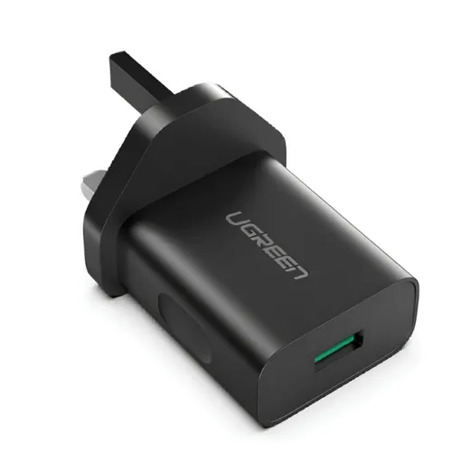 UGREEN 70165 18W Fast Charging Power Adapter With QC3.0 (Black) CD122