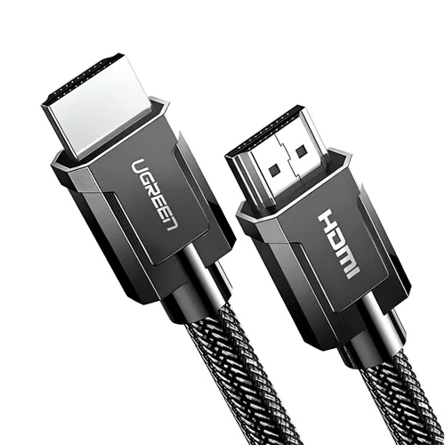 UGREEN 70319 8K HDMI Male to Male Round Braided Cable 1M Gray