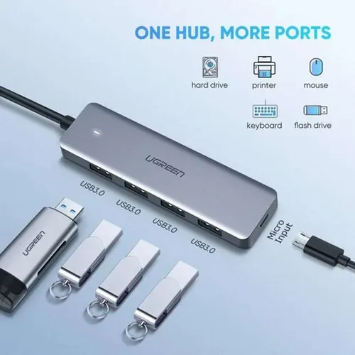 UGREEN 70336 Type-C 4-Port USB 3.0 Hub Adapter