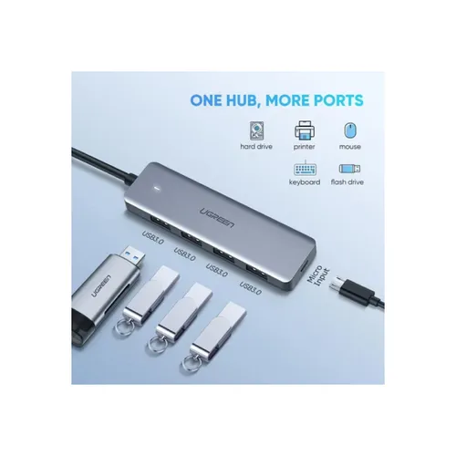 Ugreen 70336 Type-C 4-Port USB 3.0 Hub Adapter