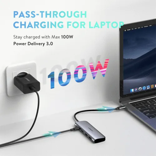 UGREEN 70410 6-in-1 USB-C with 4K HDMI Multifunction Adapter