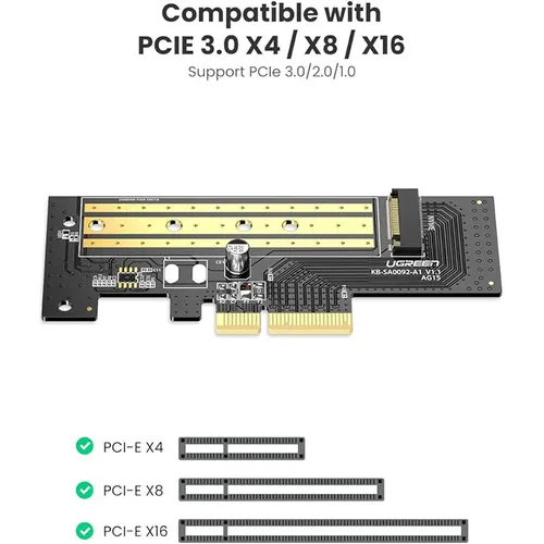 UGREEN 70503 CM302 M.2 NVMe to PCI-E 3.0 × 4 Expansion Card