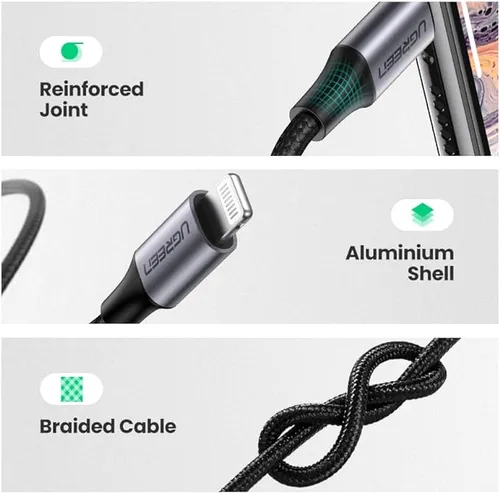 UGREEN 70509 Lightning to 3.5mm Male Aux Cable