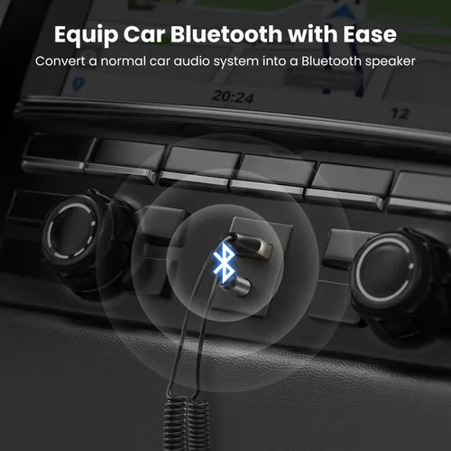 UGREEN 70601 Bluetooth 5.0 Car Receiver AUX with Mic