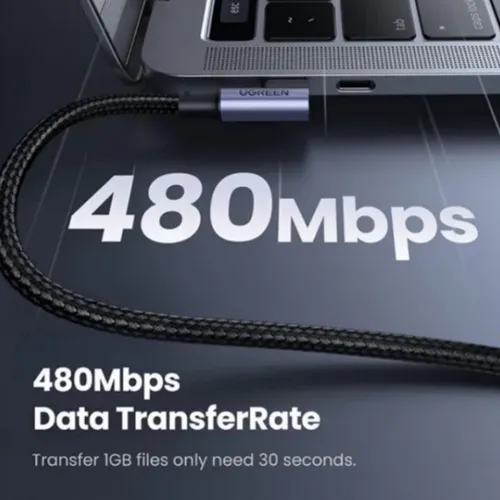 UGREEN 70643 100W USB-C to Right Angle 90 Degree USB-C 1M Cable