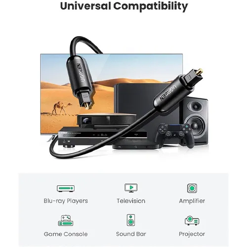 UGREEN 70890 Toslink Optical Audio 1M Cable