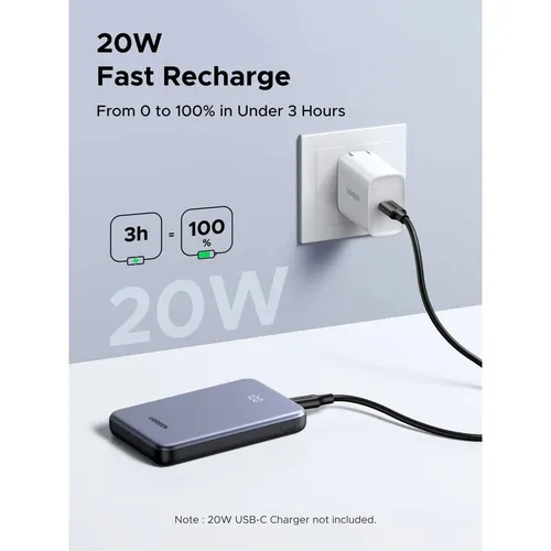 UGREEN 75131B 10000Mah 20W Fast Charging Power Bank
