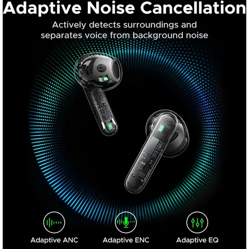 UGREEN 75288 LightBuds Magic Hybrid Active Noise-Cancelling with Touch screen Earbuds