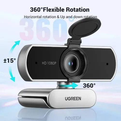 UGREEN 75326 Full HD 1080P Webcam with Microphone