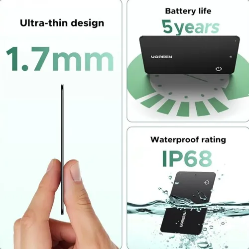 UGREEN 75497 FineTrack Slim G Smart Bluetooth Finder