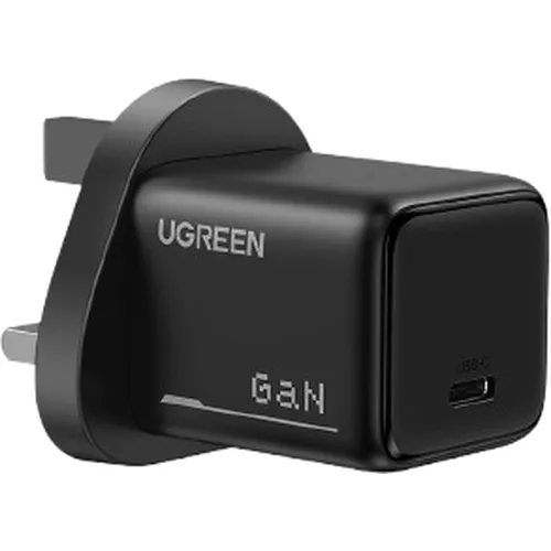 UGREEN 75956 25W Type-C GaN UK Pin Fast Charger  with 1M Type-C to Type-C Set