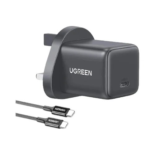 UGREEN 75958  Type-C 30W GaN Fast Charger UK with Type-C to Type-C Cable