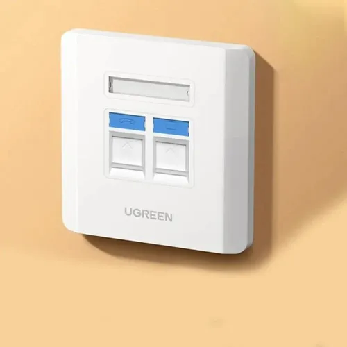UGREEN 80182 Dual Port Wall Face Plate