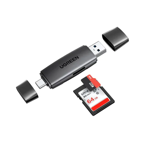 UGREEN 80191 USB-A & USB-C to SD/TF 3.0 Card Reader