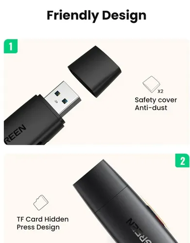 UGREEN 80191 USB-A & USB-C to SD/TF 3.0 Card Reader