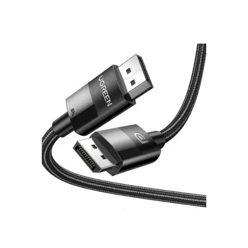UGREEN 80391 8K DisplayPort Male To Male ABS Shell Braid Round 1.5M Cable
