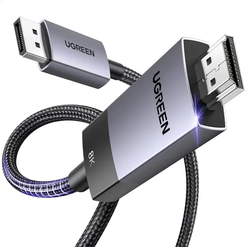 UGREEN 80395 Unidirectional DisplayPort to HDMI 8K@60Hz 4K@120Hz Cable