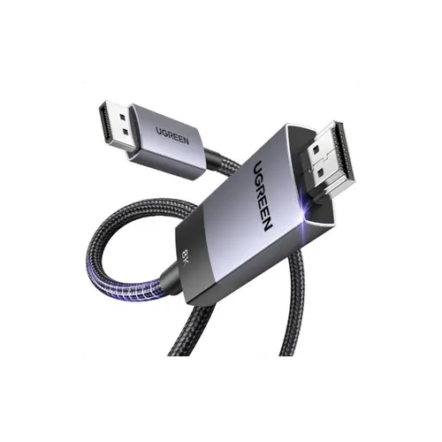 UGREEN 80397 8K@60Hz 4K@120Hz DisplayPort to HDMI 2M Cable