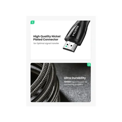 UGREEN 80404 8K Ultra HD HDMI 2.1 3M Cable