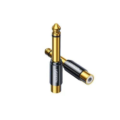 UGREEN 80731 6.35mm Male To RCA Female Adapter