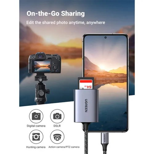 UGREEN 80888 USB-C to SD/TF Memory Card Reader