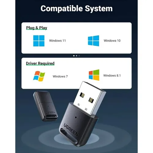 UGREEN 80890 Bluetooth 5.0 USB Adapter