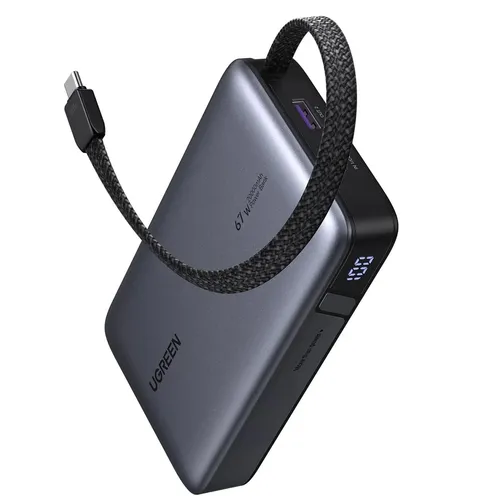 UGREEN 85166B Nexode Power Bank 20000mAh 67W with Built-in USB-C Cable