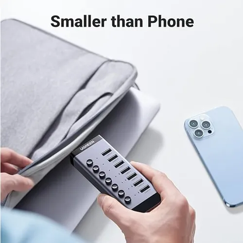 UGREEN 90307 USB 3.0 7-Port Smart Charging Portable Hub
