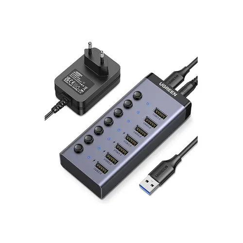 UGREEN 90307 USB 3.0 7-Port Smart Charging Portable Hub