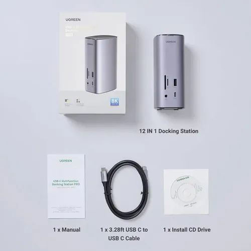 UGREEN 90325 12 -in- 1 USB Multifunction Docking Station