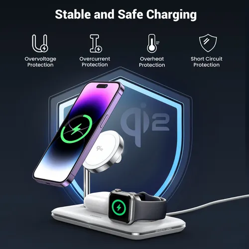 UGREEN 90326 3-in-1 25W Magnetic Wireless Charger