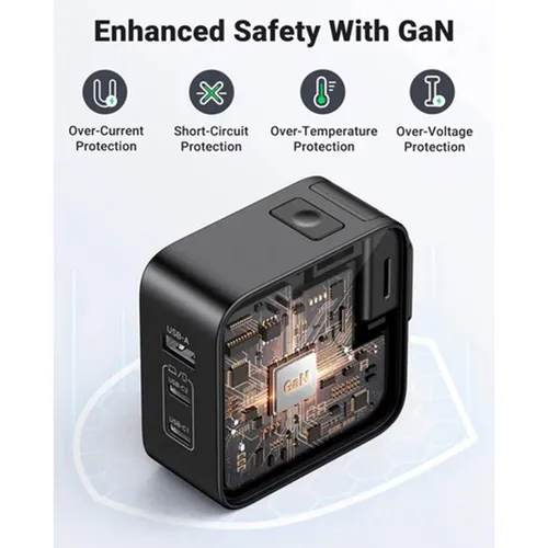 UGREEN 90409 Nexode GaN 65W 3 Port Charger