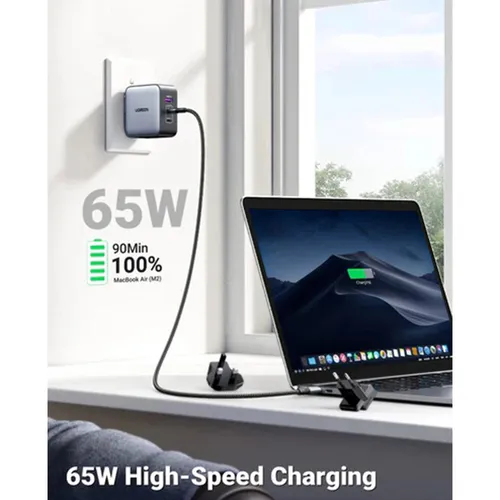 UGREEN 90409 Nexode GaN 65W 3 Port Charger