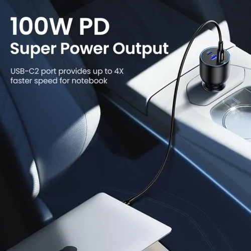UGREEN 90413 130W 3 Port Fast Car Charger