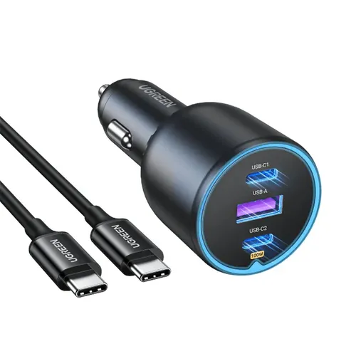 UGREEN 90413 130W USB C Car Charger PD 100W +PD 30W Type C Car Charger Adapter