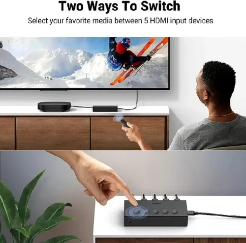 UGREEN 90512 5-in-1 Out HDMI Switch Splitter