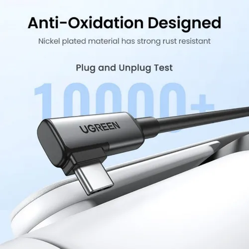 UGREEN 90629 Right Angle USB-C to USB-C 5M Link Cable