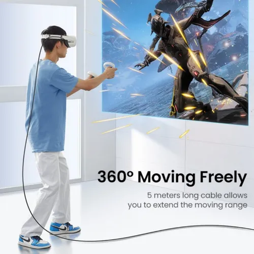 UGREEN 90629 Right Angle USB-C to USB-C 5M Link Cable
