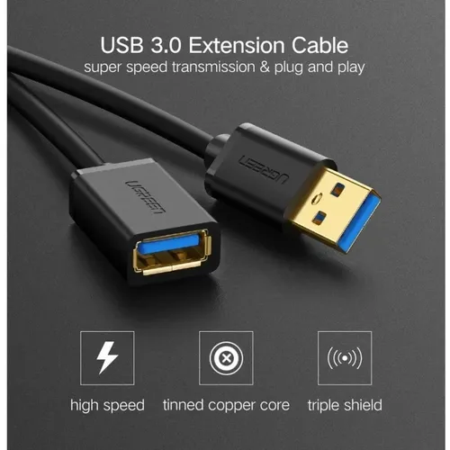 UGREEN 90722 USB 3.0 Male to USB Female Extension 5M Cable